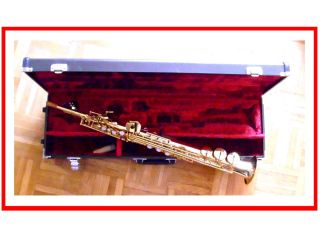 Sopran Saxophon Yamaha YSS 475 mit Mundstück und Koffer