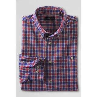 LAND´S END Herren Freizeithemd Hemd Button Down Kragen Baumwolle