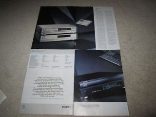 Philips 8 pg Ad, 1989,CDV 488, CD960, LHH1000 Reference