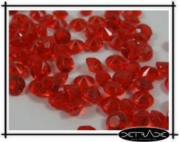 1000 rote Deko Diamanten 4,5mm   Tischdeko