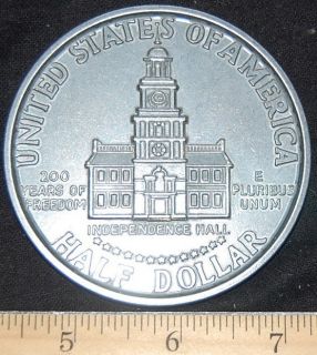 1776   1976 John F Kennedy Half Dollar US Commemorative Large Medal