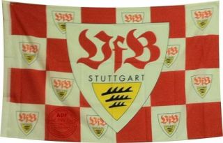 VFB Stuttgart Schwabe Fahne Flagge Stockfahne 120 x 80