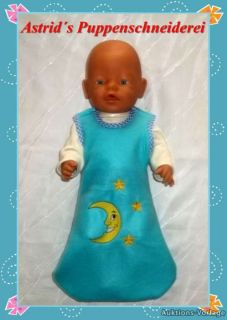Puppenkleidung für 43 cm z. B. Baby Born SCHLAFSACK BOY NR. 416