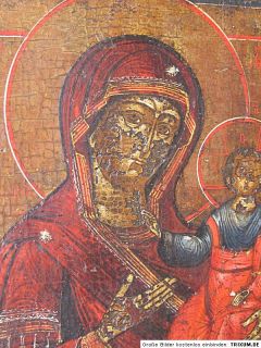 Ikone Muttergottes Maria und Jesuskind Russland 19 Jhdt