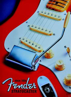 Guitar Werbung elektrische Rock Gitarre Plakat Reproschild *504