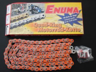 Enuma X Ring Kette, EK 520 SRX, KTM, orange 118 Glieder