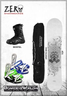 SET   ZERO Snowboard RIDER + Bindung + GRATIS Boots + Bag + Pad