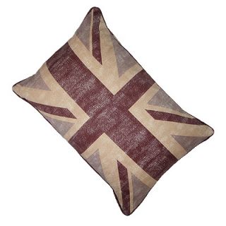 Kissen Union Jack / Britische Flagge   Schokolade   40 x 60 cm