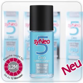 syNeo 5 Antitranspirant DEO 100 % Wirkung 5 Tage Schutz