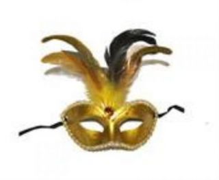 Maske Carnevale Venedig Fasching Karneval Kostüm Augenmaske Federn