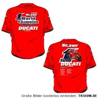DUCATI T Shirt Moto GP World Champion WM 2007 Casey Stoner Desmosedici