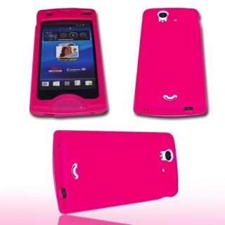 Sony Ericsson Xperia Ray NEON pink Handy Silikon Hülle