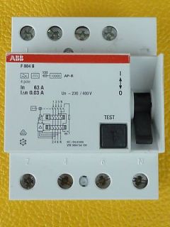 ABB F804B  63/0,03AP R Fi 63A 0,03A Allstrom sensitiv neuwertig