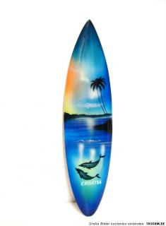 Surfboard mit Airbrush Deko Surfbrett 29,5 cm CROATIA Surfen Board
