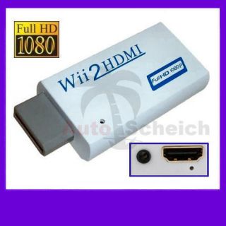 Wii auf HDMI Adapter Konverter Stick Upskaler auf 720p und 1080p Full