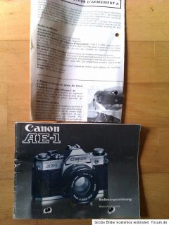 Canon AE 1 Spiegelreflexkamera mit 2 Objektiven und Tasche