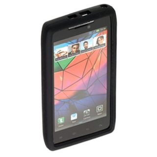 Silikon black Case Tasche f Motorola RAZR SmartPhone XT912 XT910