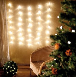 Westfalia LED Vorhang mit Sternen, 40 LEDs, warmweiß