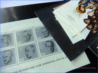 Briefmarken Wunderkiste hunderte Sondermarken + Blöcke aus Flohmarkt