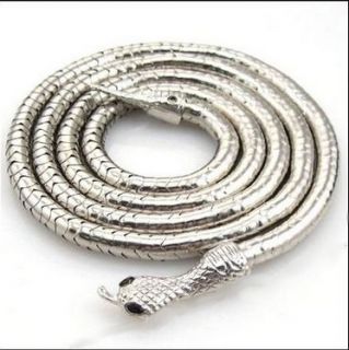 Designer Flexible Biegsame Snake Schlangenkette / Armband Edelstahl