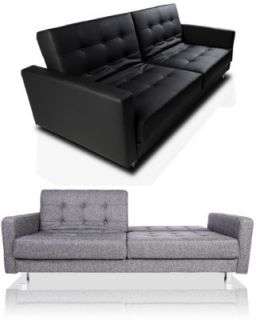 Design Schlafsofa AIRPORT anthrazit grau Sofa Bettsofa Daybed 2 Sitzer