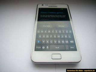 tolles Handy wie neu Samsung Galaxy S 2 GT   I 9001 16 GB weiss ohne