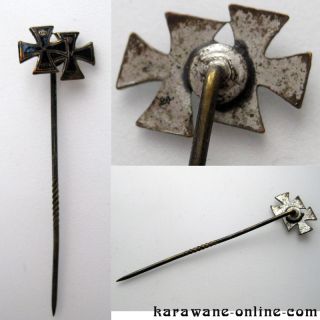 Miniatur EK Pin Anstecknadel Doppelnadel WWI 1814   1914 Nadel 1