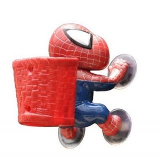 Spiderman Auto Stiftehalter mit Saugnapf Rot Korb