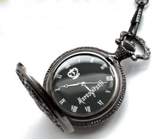 Neu Black Butler Kuroshitsuji Uhr Pocket Watch Kette 04