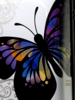 70cm Polycarbonat Koffer Trolley 360° schwenkbar Butterfly