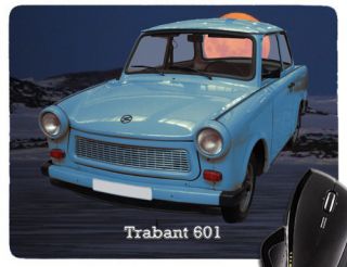 Mauspad / Mousepad mit Motiv Trabant 601 blau