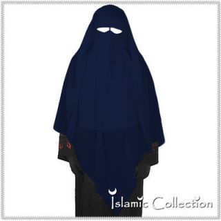 Niqab Triangel Dreieck D. Blau Muslim Burka Khimar Islamische Kleidung