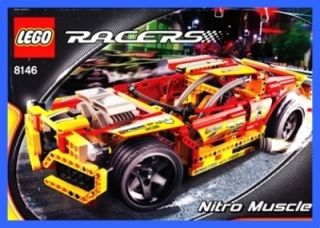 LEGO BAUANLEITUNG 8146 Racers Nitro Muscle Car Auto 605