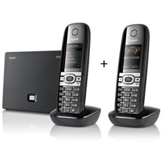 Gigaset C610 IP + C610H Mobilteil Duo schwarz Festnetz Telefon VoIP