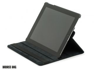 BADASS BAG iPad 4/3/2 360 Smart Cover Leder Case Tasche Schutz Hülle