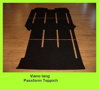 Teppich Matte Fußmatten Mercedes Viano lang W639 Trend