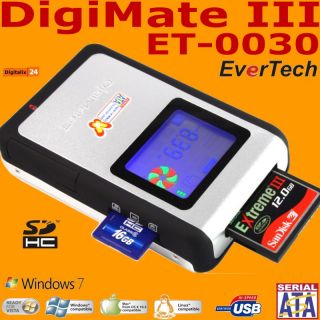 640 GB EverTech DigiMate III Bildspeicher SDHC Fototank