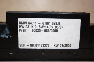 BMW E39 5er Klimabedienteil Klima Heizung Lüftung REST 64.11 6901628
