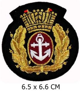 CP014 Marine Polizei Anker Abzeichen Aufbügler,PATCH