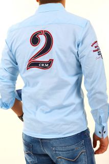 CARISMA Slim Fit Hemd Club Polo Shirt Party Kontrast 3 FARBEN Clubwear