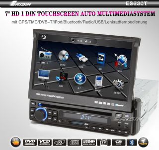 ES630GE 7 1 Din HD Touchscreen Autoradio Car DVD Player GPS TMC DVB T