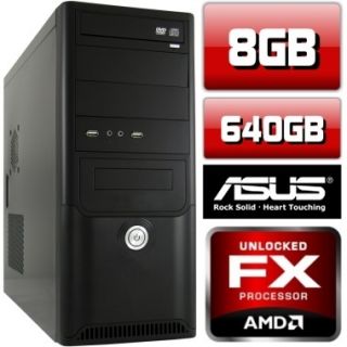 GAMER PC AMD BULLDOZER FX 6100 6x3,6 GHz 8GB GT630 4GB DX11 Computer