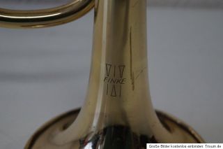 Alte Trompete von Finke mit Mundstück & inkl. Koffer