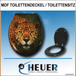 MDF WC Sitz Toilettendeckel Toilettensitz Klodeckel Holzkern