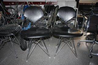 VITRA DKR 2 Eames Chair Eifel Wire Chair Bikini Leder