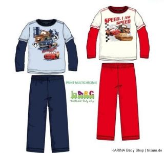 SUPER Schlafanzug Pyjama CARS 2 Neue Kollektion Winter 2012 Gr.98 104