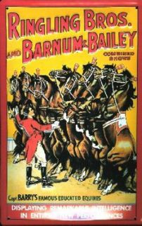 Barnum Bailey Ringling Bros. Schild Blechschild 20x30cm