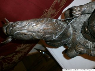 Einzigartige Bronze Skluptur Figur,herricher stolzer Wikinger König
