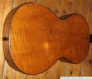 seltene alte La Corona Gitarre Parlor Guitar Italien antike