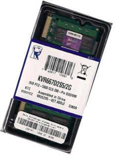 Kingston 2Gb SoDimm 667 Mhz 200 pin Speicher Ram Memory PC5300 DDR2